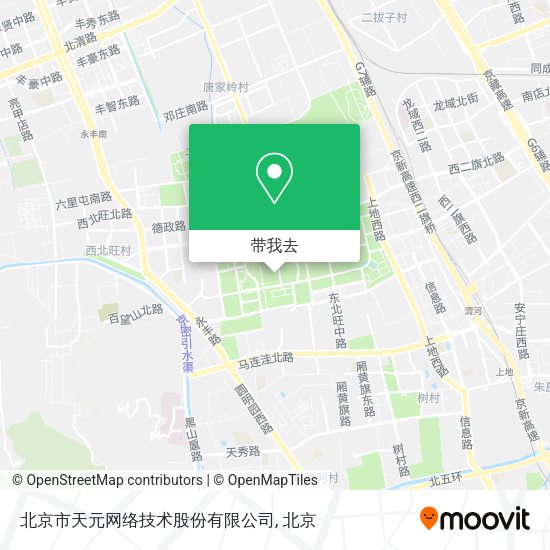 北京市天元网络技术股份有限公司地图