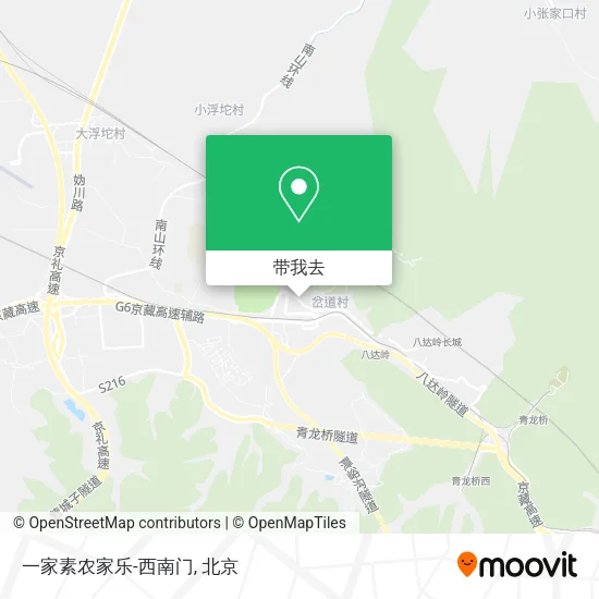 一家素农家乐-西南门地图
