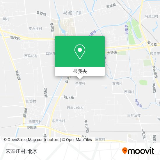 宏辛庄村地图