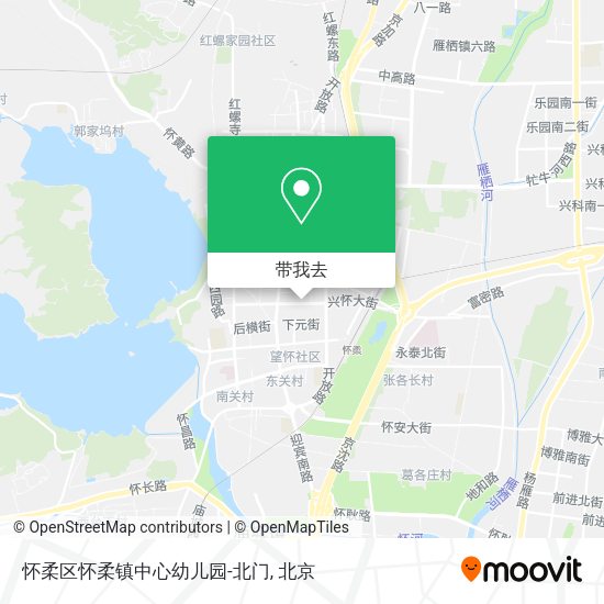 怀柔区怀柔镇中心幼儿园-北门地图