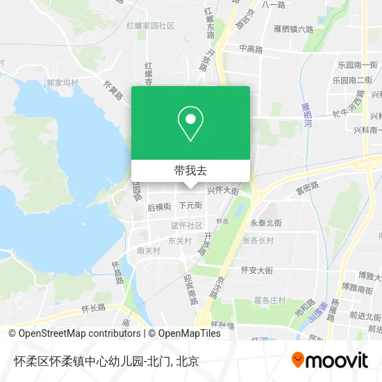 怀柔区怀柔镇中心幼儿园-北门地图