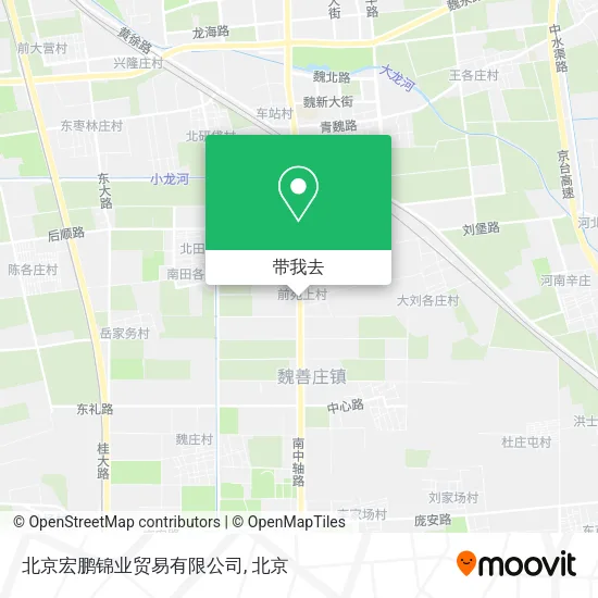 北京宏鹏锦业贸易有限公司地图