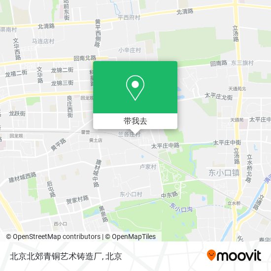 北京北郊青铜艺术铸造厂地图
