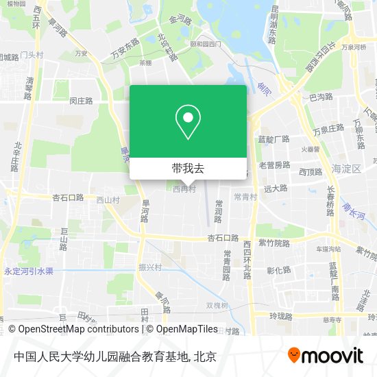 中国人民大学幼儿园融合教育基地地图