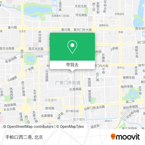 手帕口西二巷地图