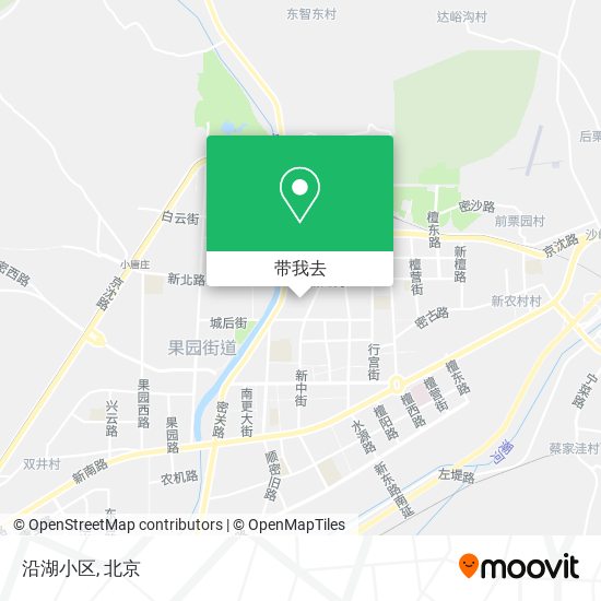 沿湖小区地图