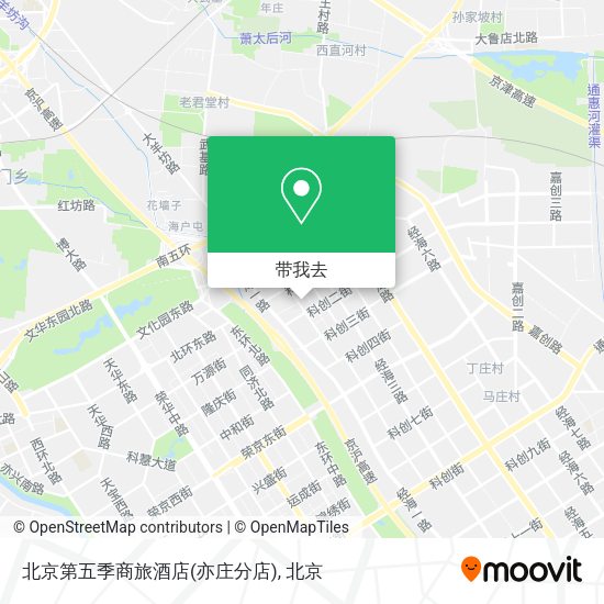 北京第五季商旅酒店(亦庄分店)地图
