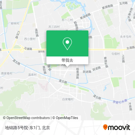 地锦路5号院-东1门地图