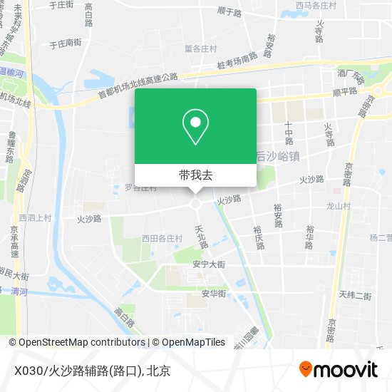 X030/火沙路辅路(路口)地图