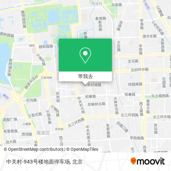 中关村-943号楼地面停车场地图