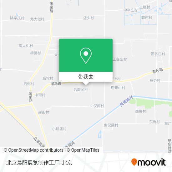 北京晨阳展览制作工厂地图