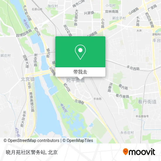 晓月苑社区警务站地图