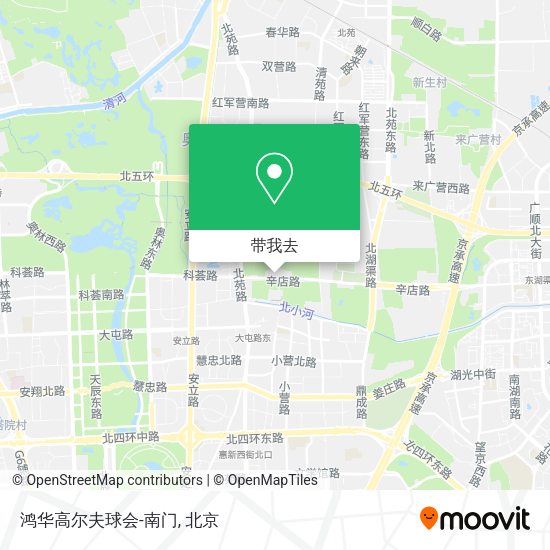 鸿华高尔夫球会-南门地图