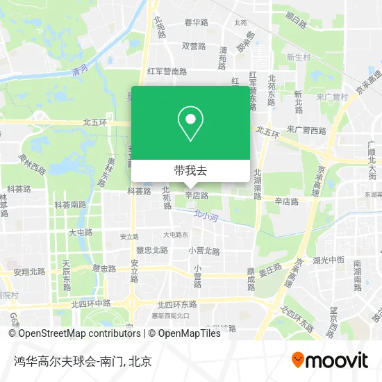 鸿华高尔夫球会-南门地图