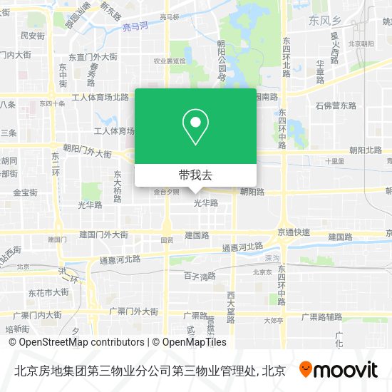 北京房地集团第三物业分公司第三物业管理处地图