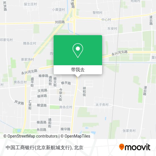 中国工商银行(北京新航城支行)地图