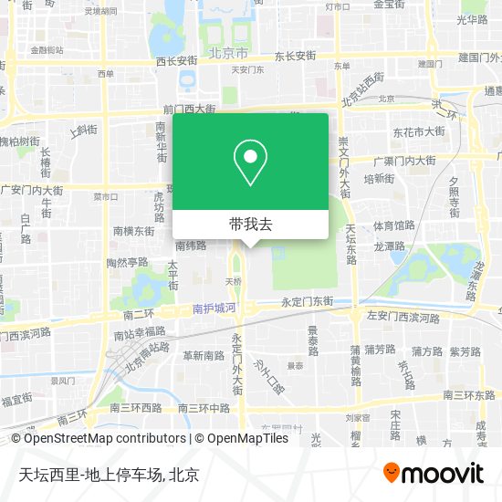 天坛西里-地上停车场地图