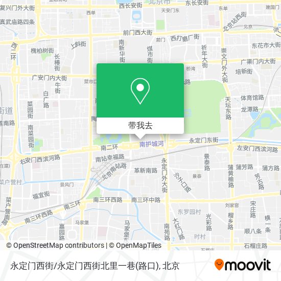 永定门西街/永定门西街北里一巷(路口)地图