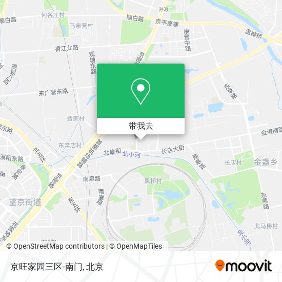 京旺家园三区-南门地图