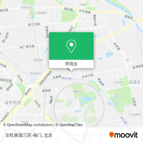 京旺家园三区-南门地图