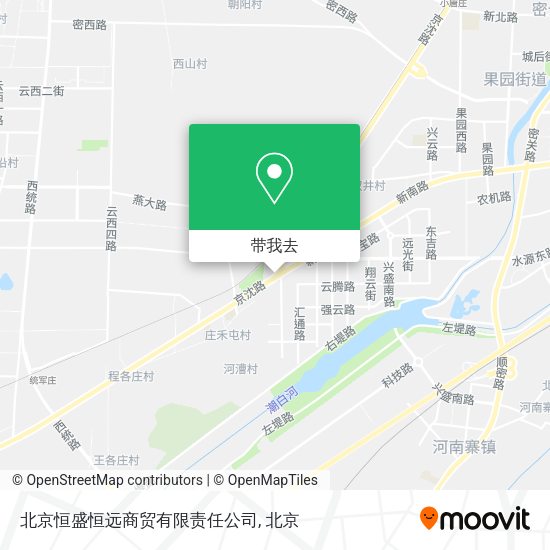 北京恒盛恒远商贸有限责任公司地图