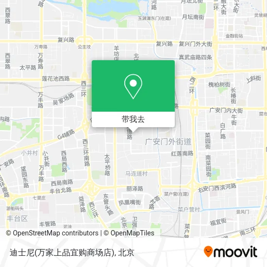 迪士尼(万家上品宜购商场店)地图