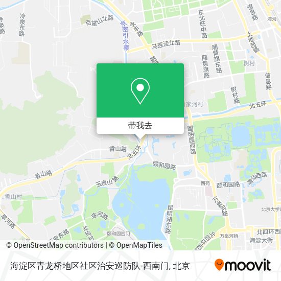 海淀区青龙桥地区社区治安巡防队-西南门地图
