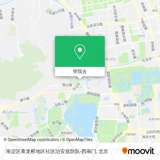 海淀区青龙桥地区社区治安巡防队-西南门地图