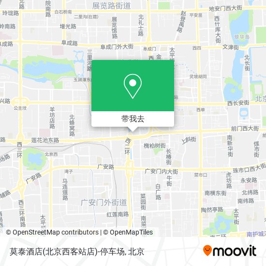 莫泰酒店(北京西客站店)-停车场地图