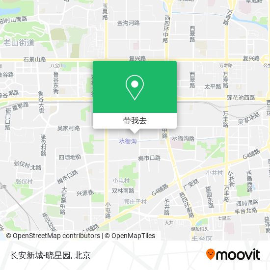 长安新城-晓星园地图