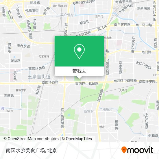 南国水乡美食广场地图