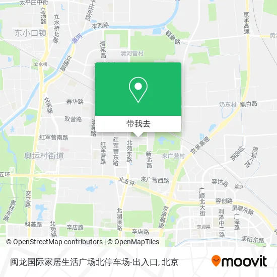 闽龙国际家居生活广场北停车场-出入口地图