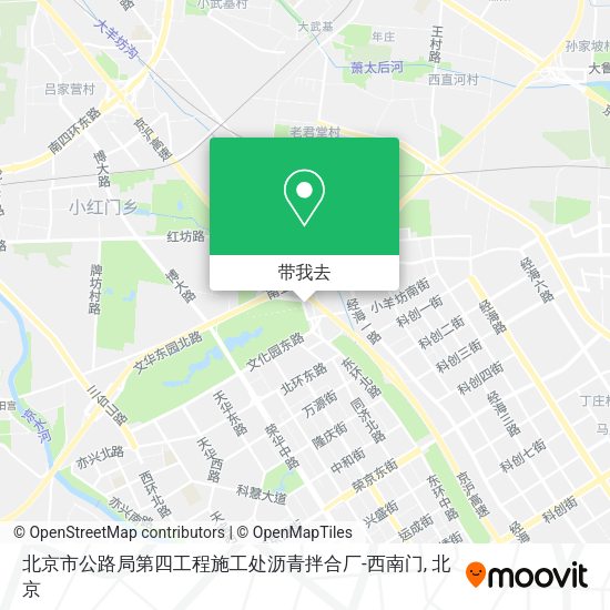 北京市公路局第四工程施工处沥青拌合厂-西南门地图