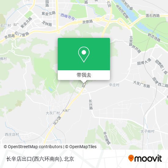 长辛店出口(西六环南向)地图