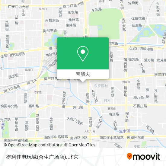 得利佳电玩城(合生广场店)地图