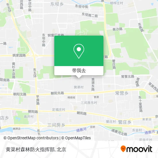 黄渠村森林防火指挥部地图