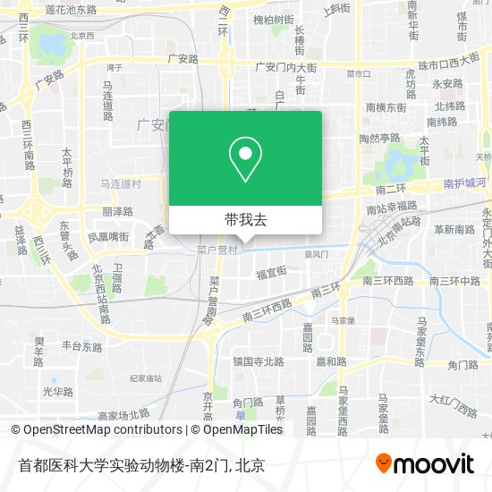 首都医科大学实验动物楼-南2门地图