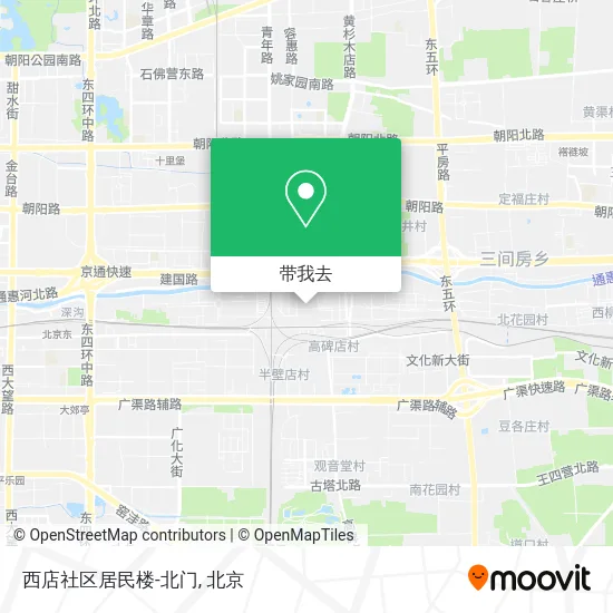 西店社区居民楼-北门地图