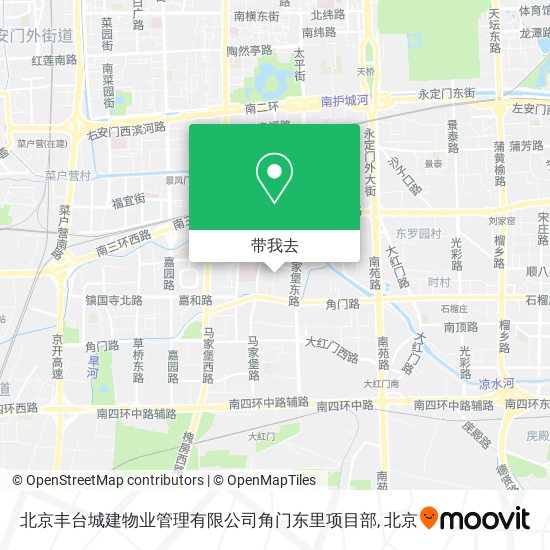 北京丰台城建物业管理有限公司角门东里项目部地图