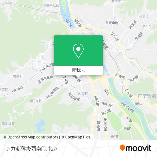 京力港商城-西南门地图