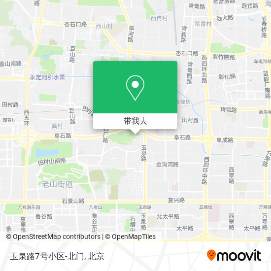 玉泉路7号小区-北门地图