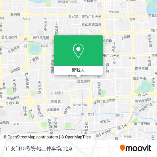 广安门15号院-地上停车场地图