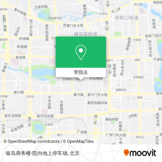 银岛商务楼-院内地上停车场地图