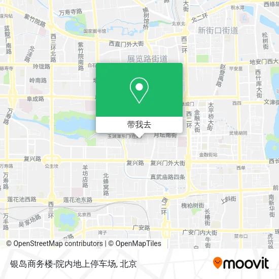 银岛商务楼-院内地上停车场地图