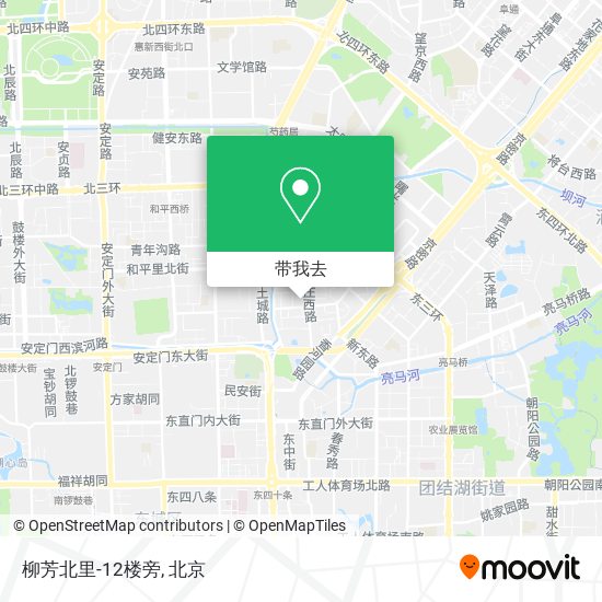 柳芳北里-12楼旁地图