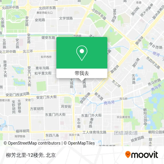 柳芳北里-12楼旁地图