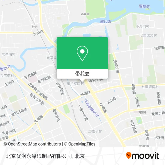 北京优润永泽纸制品有限公司地图