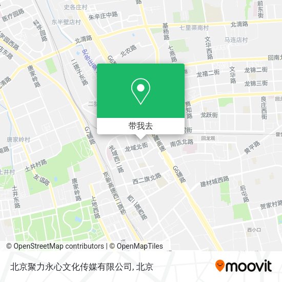 北京聚力永心文化传媒有限公司地图