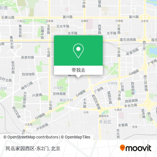 民岳家园西区-东2门地图
