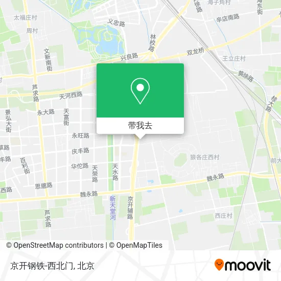 京开钢铁-西北门地图